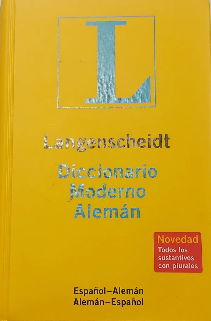 Diccionario moderno alemán, español-alemán, alemán-español.
