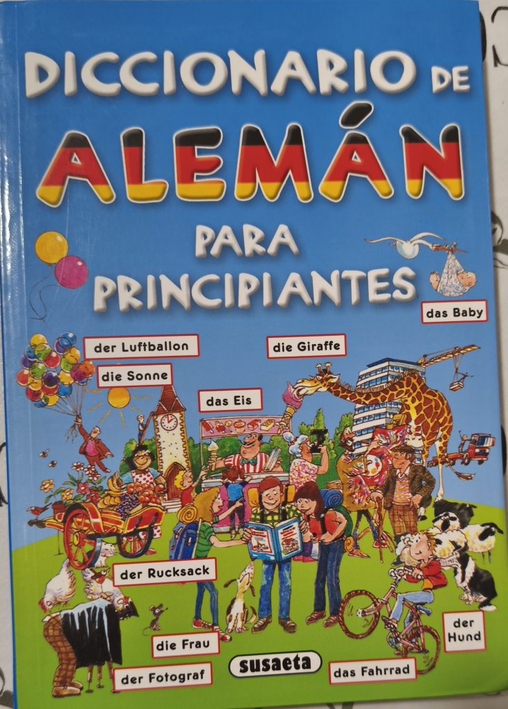 Diccionario de alemán para principiantes.